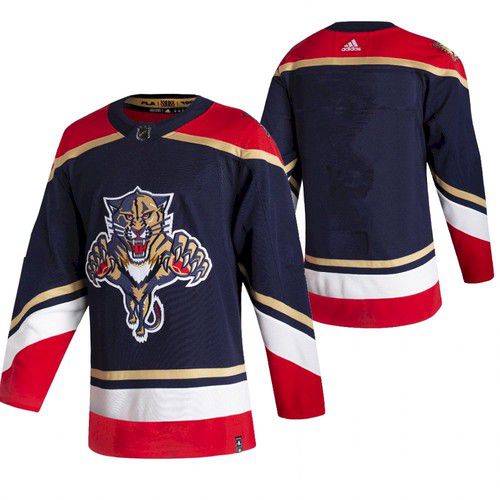 Cheap Men Florida Panthers Blank Blue NHL 2021 Reverse Retro jersey